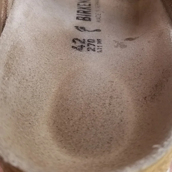 42 Birkenstock Shimmer Distress Rose Pink Slip On Sandal Birks Shoe Women 11 - Picture 9 of 14